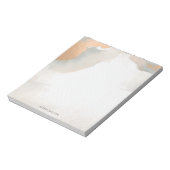 Prachtige, moderne Waterverf Abstract Roos Gold Notitieblok (Linkerzijde)