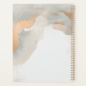 Prachtige, moderne Waterverf Abstract Roos Gold Planner (Achterkant)