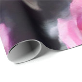 Prachtige moderne Waterverf roze rozen Collectie Cadeaupapier (Rol Hoek)