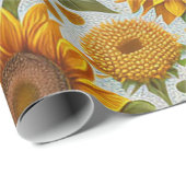 Prachtige moderne zonnebloemoCollectie Cadeaupapier (Rol Hoek)