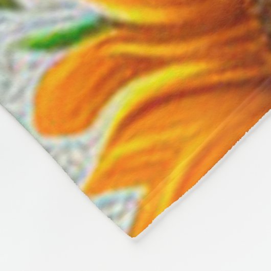 Prachtige moderne zonnebloemoCollectie Fleece Deken (Hoek)