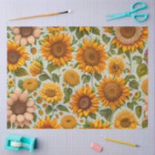 Prachtige moderne zonnebloemoCollectie Tissuepapier (Craft)