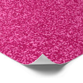 Prachtige, modieus roze glitter poster (Hoek)