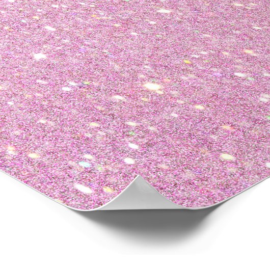 Prachtige, modieuze zachte paarse glitter poster (Hoek)