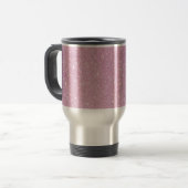 Prachtige, modieuze zachte paarse glitter reisbeker (Voorkant links)
