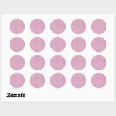 Prachtige, modieuze zachte paarse glitter ronde sticker (Vel)