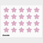 Prachtige, modieuze zachte paarse glitter ster sticker (Vel)