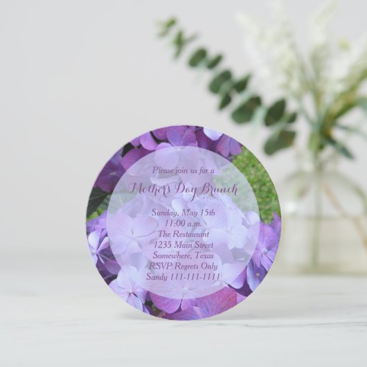 Prachtige Moederdag Brunch Uitnodiging (Staand voorkant)