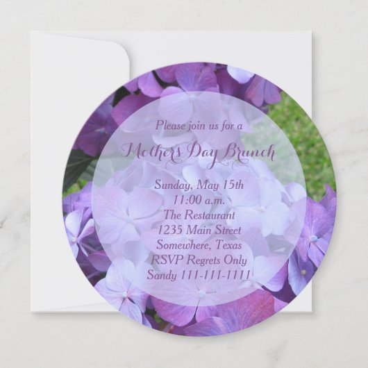Prachtige Moederdag Brunch Uitnodiging (Voorkant)