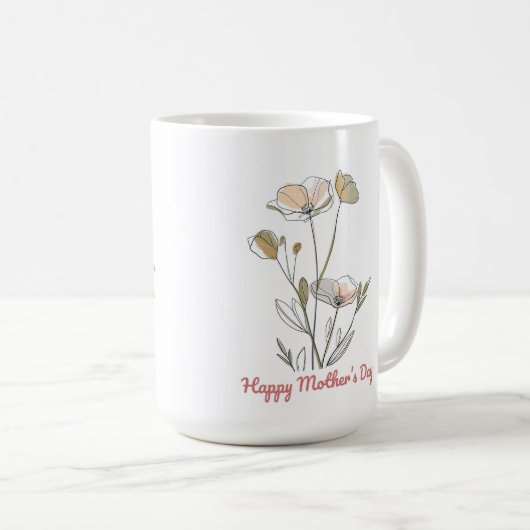 Prachtige Moederdag Wrap Koffiemok (Voorkant rechts)