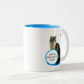 Prachtige Mok met kat- en hartklare tweetone koffi (Voorkant rechts)