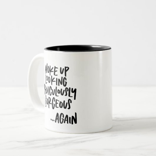 Prachtige Mok met tweetone koffie (Voorkant links)