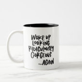 Prachtige Mok met tweetone koffie (Links)