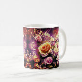 Prachtige Mok voor bladerpatrooncoffee (Voorkant rechts)