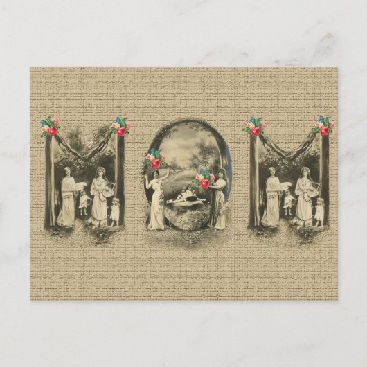 Prachtige  'MOM' moeder en kinderen print Briefkaart (Voorkant)