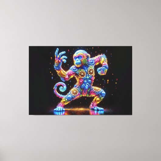 Prachtige Monkey Style Canvas Afdruk (Voorkant)