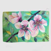 Prachtige monogram van de Japanse Sakura Cherry Golfhanddoek (Horizontaal)