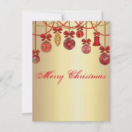 Prachtige, mooie, dunne kerstballen feestdagenkaart