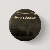 Prachtige, mooie, dunne kerstkerst ronde button 3,2 cm (Voorkant)