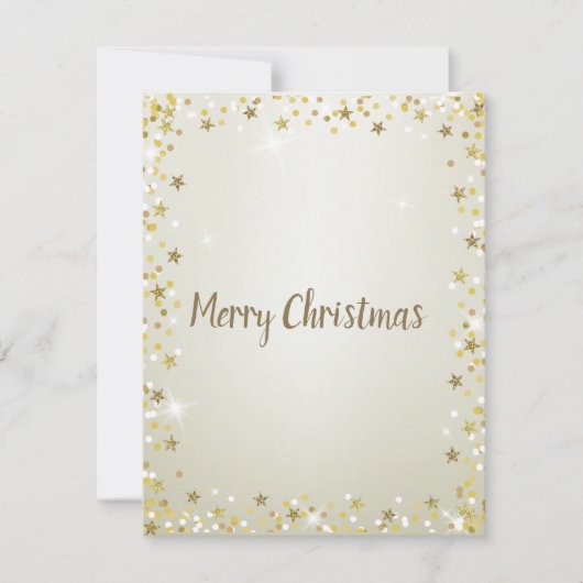 Prachtige, mooie glinsterende kerstkaart (Voorkant)