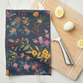 Prachtige, mooie kleurrijke bloemen" theedoek (Quarter Fold)