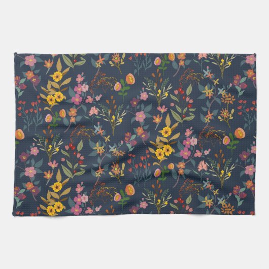 Prachtige, mooie kleurrijke bloemen" theedoek (Horizontaal)