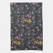 Prachtige, mooie kleurrijke bloemen" theedoek (Verticaal)