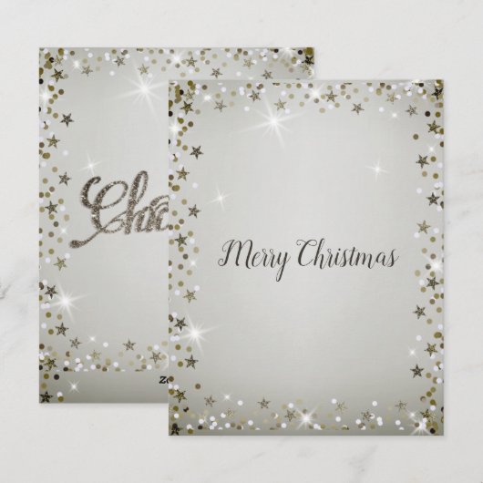 Prachtige, mooie, onbeschrijfelijke, dunne feestel feestdagenkaart (Voorkant / Achterkant)