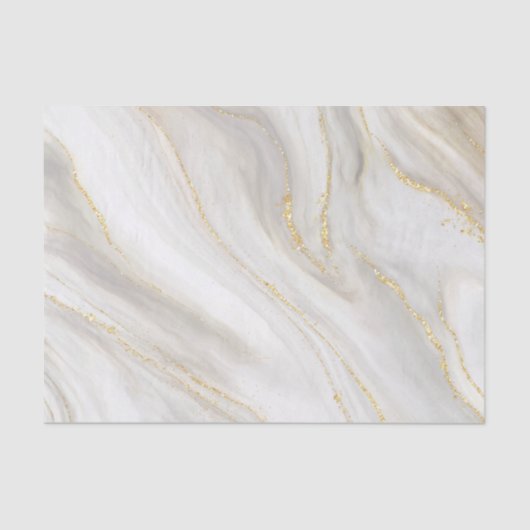 Prachtige mooie wervelingen met Faux Gold Glitter Tissuepapier (Voorkant)