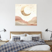 Prachtige Moon Canvas Art Afdruk (Insitu (Slaapkamer))
