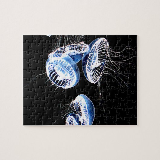 Prachtige "Moon Jellyfish" Aangepaste foto Legpuzzel (Horizontaal)
