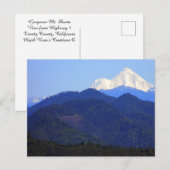 Prachtige Mount Shasta.... Briefkaart (Voorkant / Achterkant)
