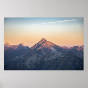 Prachtige Mountain Art Pastel Mountain Gallery Art Poster