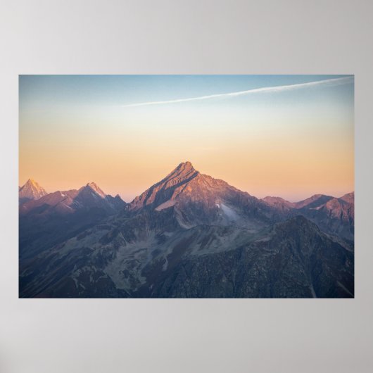 Prachtige Mountain Art Pastel Mountain Gallery Art Poster (Voorkant)