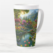 Prachtige Mountain Garden Latte Mok (Rechterhoek)