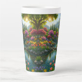Prachtige Mountain Garden Latte Mok (Voorkant)