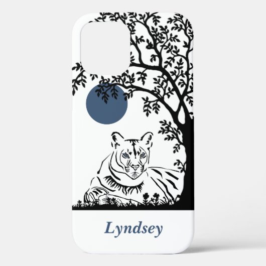 Prachtige  Mountain Lion iPhone Case (Achterkant)