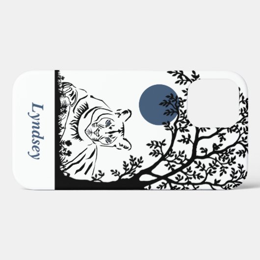 Prachtige Mountain Lion iPhone Case (Achterkant (horizontaal))