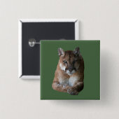 Prachtige Mountain Lion Pin Button (Voorkant /achterkant)