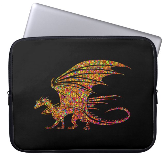 Prachtige Mozaïek Draak  Laptop Sleeve (Voorkant)