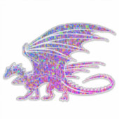 Prachtige Mozaïek Draak Sticker (Voorkant)