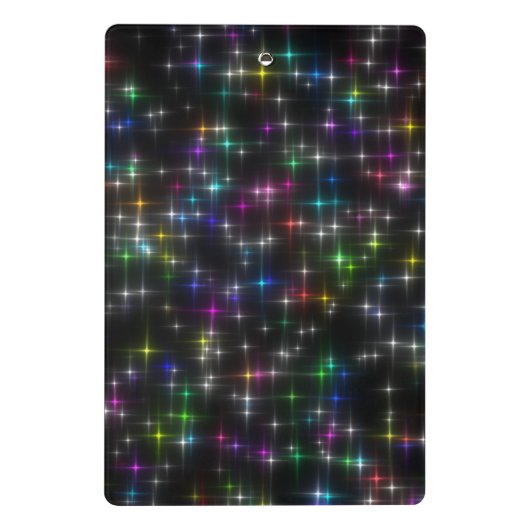 Prachtige Multikleur Sterren Mini Klembord (Achterkant)