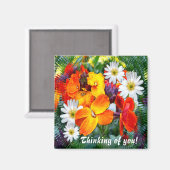 PRACHTIGE MUURBLOEMEN ~ Magneet (Voorkant / Achterkant)