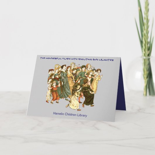 Prachtige Muziek Feestdagen Kaart (Voorkant)