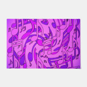 Prachtige muziek Ultra Violet muzikaal design Deurmat (Voorkant)