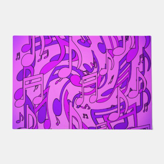 Prachtige muziek Ultra Violet muzikaal design Deurmat (Voorkant)