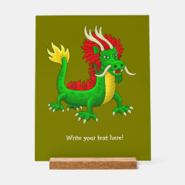 Prachtige mythologische Chinese draak Acryl Bord