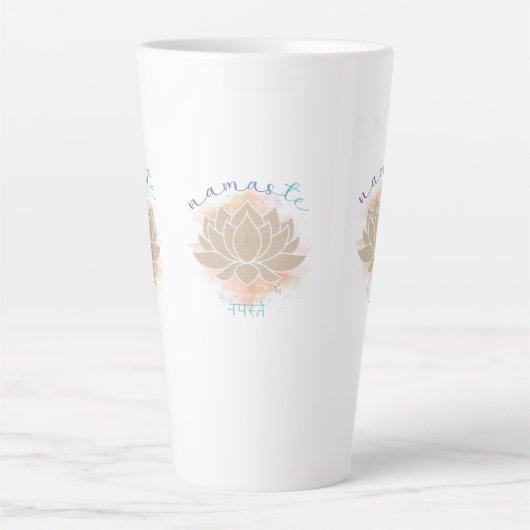 Prachtige naamwoorden en Lotus Design Latte Mok (Voorkant)