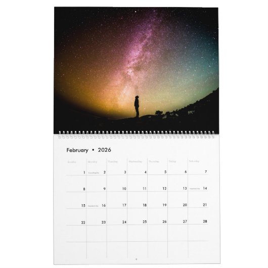 Prachtige nachtlandschappen kalender (Feb 2026)
