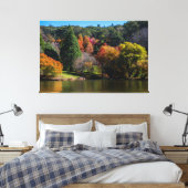 Prachtige najaarkleuren en reflecties canvas afdruk (Insitu (Slaapkamer))